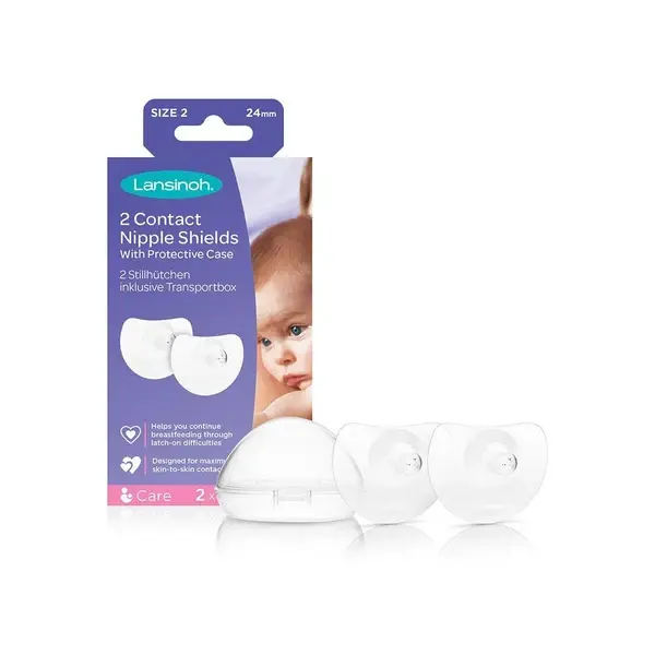 Lansinoh Contact Nipple Shields Medium 20mm - 2 Pack