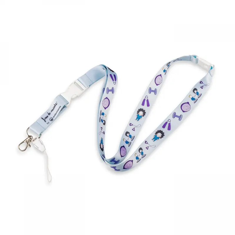Lanyard with Trident Hook & Carabiner & Safety Clip Physio