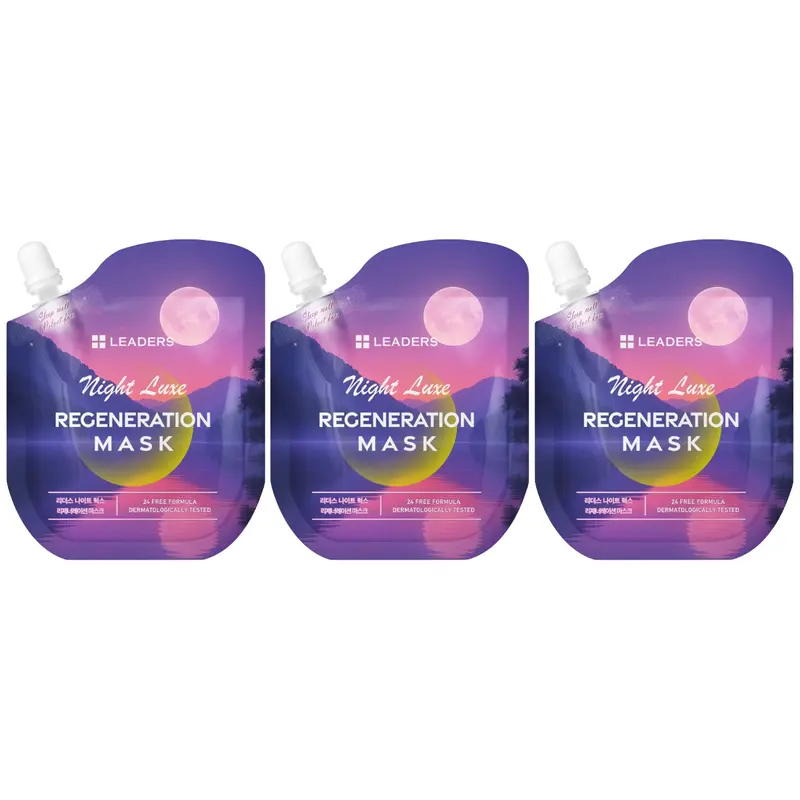Leaders - Night Luxe Regeneration Face Mask 21ml. (Pack of 3)