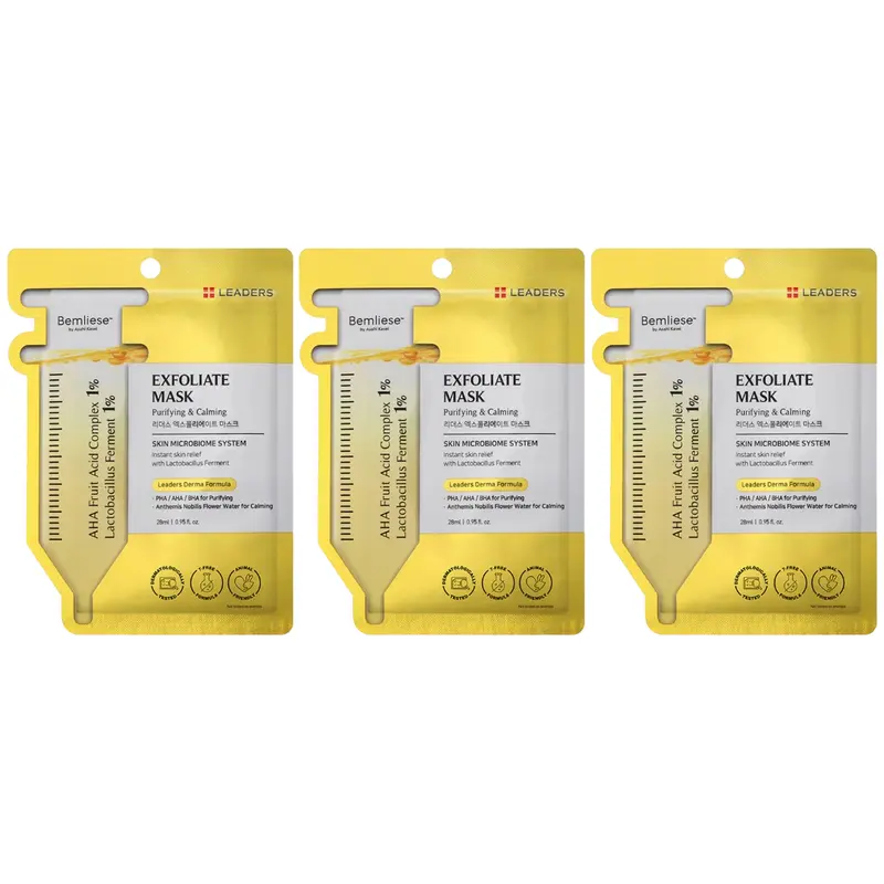 Leaders - Regeneration Face Mask with Snail Secretion Filtrate and SYN-HYCAN 28ml. (Pack of 6)
