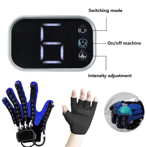 Left / Right Hand Finger Rehabilitation Exerciser Robot Gloves Stroke Hemiplegia Training Equipment Therapy