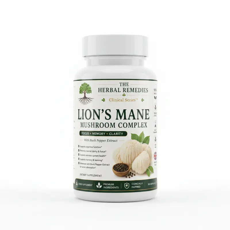 Lion's Mane Mushroom Complex — Focus, Memory & Clarity | Clinical Series™ | 30 Capsules