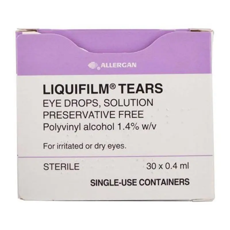 Liquifilm Tears Preservative Free Eye Drops 0.4ml - Box of 30