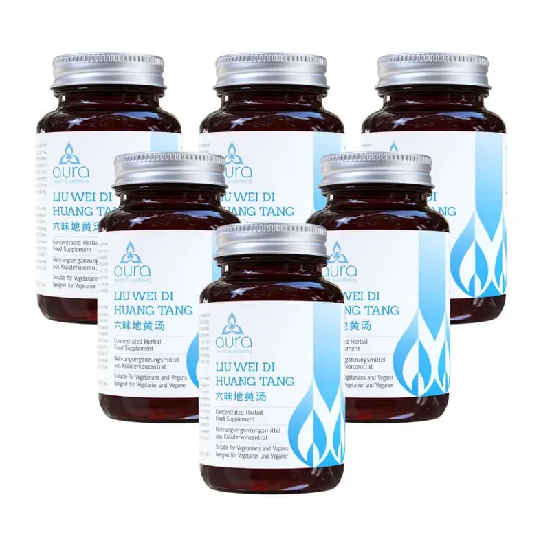 Liu Wei Di Huang Tang (Rehmannia / Foxglove Root & Chinese Yam) - 6 x 60 tablets