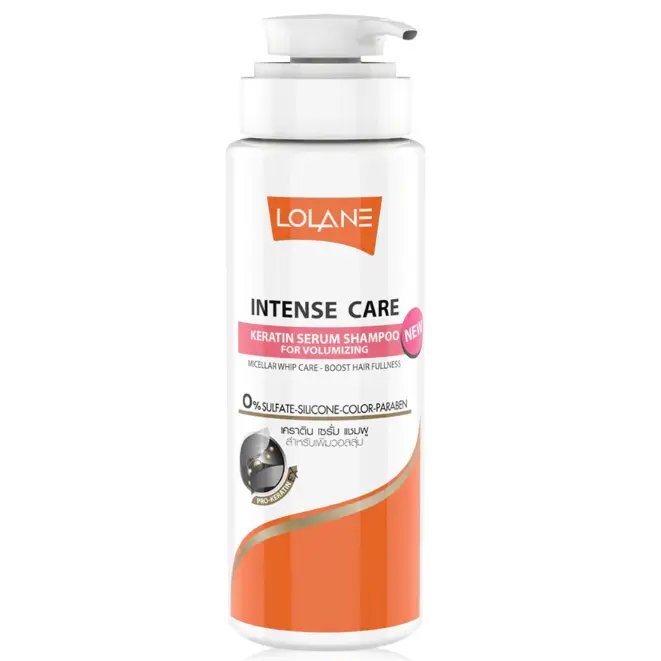 Lolane - Intense Care Keratin Serum Shampoo For Volumizing 400ml.