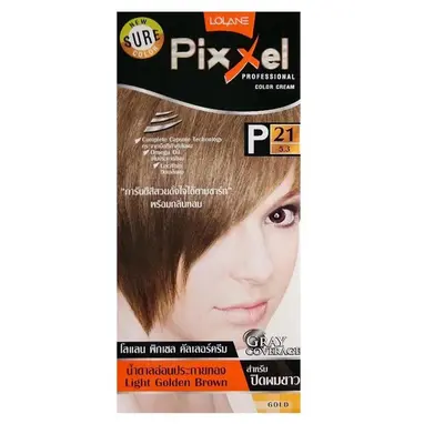 Lolane - Pixxel Color Cream P21 - Light Golden Brown 50g.