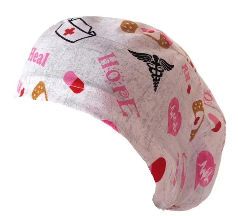 Long Hair Surgical Cap with Elastic Band - Hope
