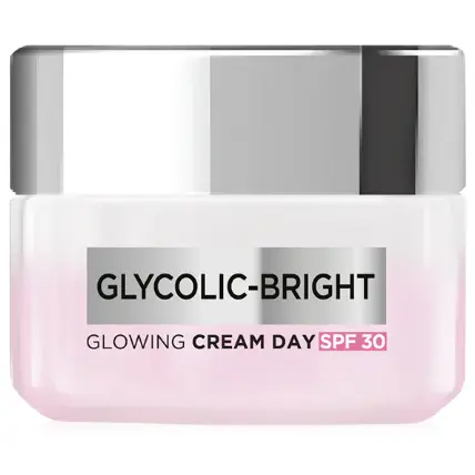 L'Oréal - Glycolic Bright Glowing Cream Day SPF30 15ml.