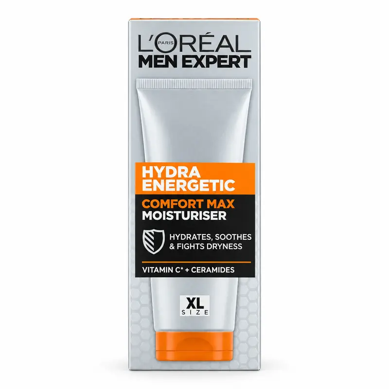 L'Oréal Men Expert Hydra Energetic Comfort Max Moisturiser XL with Vitamin C & Ceramides
