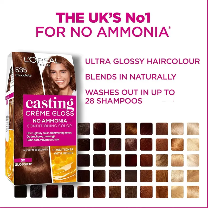L'Oreal Paris Casting Creme Gloss Semi-permanent Hair Dye Leaving a Radiant Hair Colour316 Plum (T)