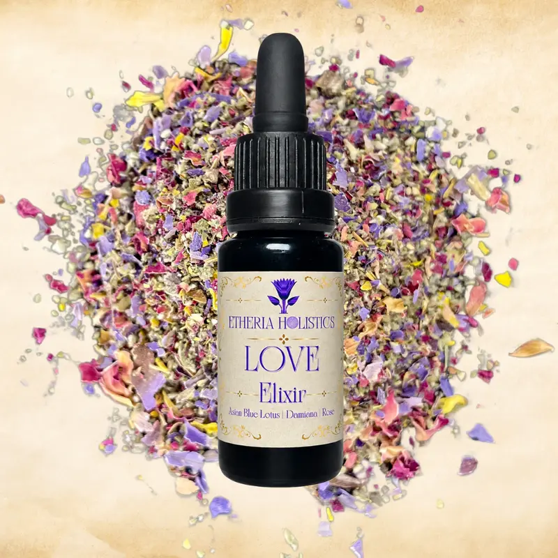 LOVE Elixir — Organic Tincture Extract | Blue Lotus, Damiana & Rose