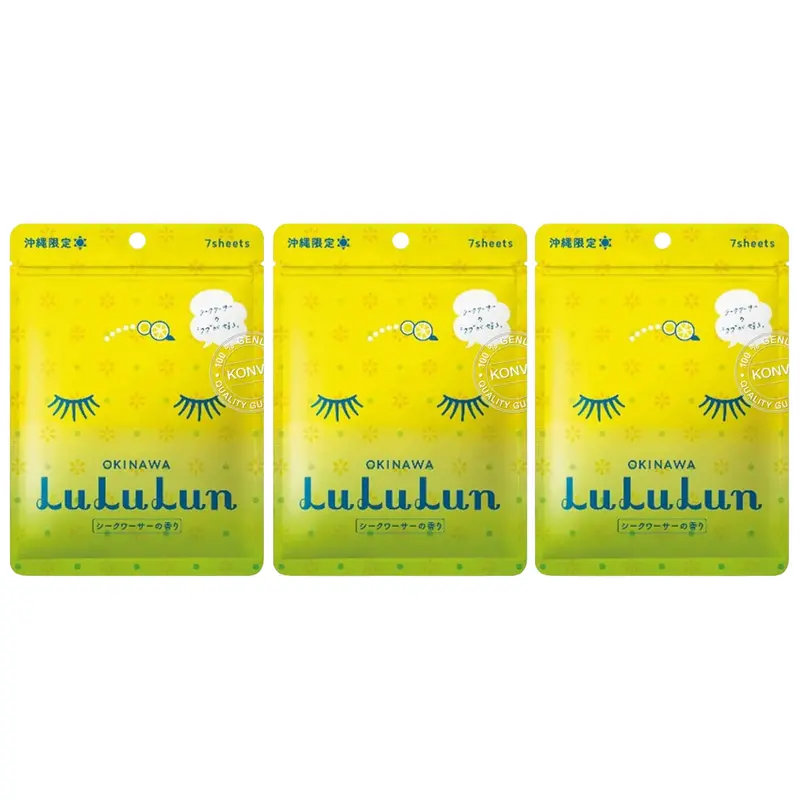 Lululun - Premium Okinawa Citrus Face Mask (Pack of 3 x 7 sheets)
