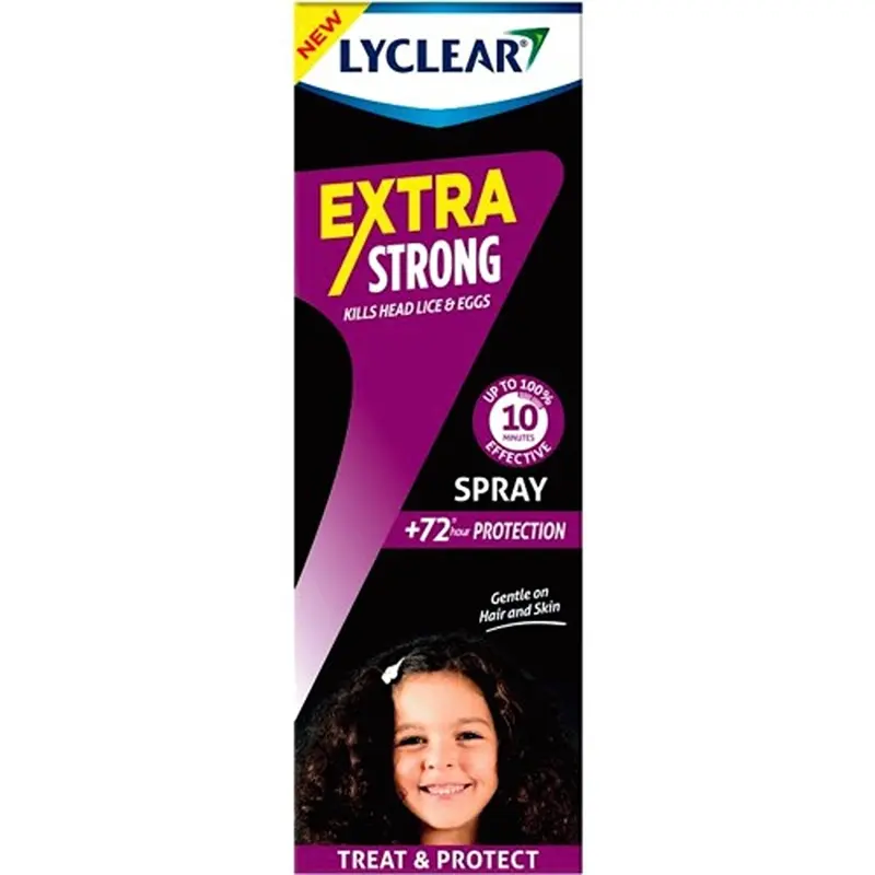 Lyclear Extra Strong Treat & Protect Spray Head Lice Treatment