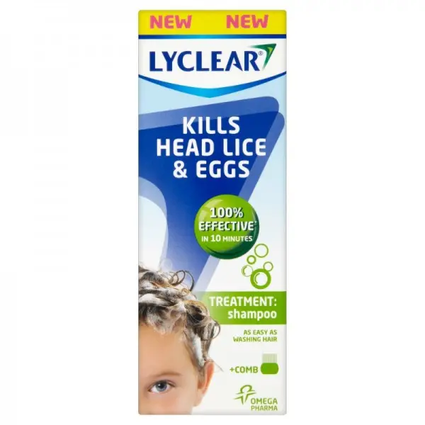 Lyclear Shampoo + Comb (200ml Bottle + Comb)
