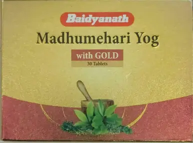 Madhumehari Yog with Gold (Swarna Yukta) – Herbal Supplement, 30 tablets