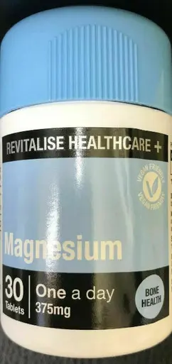 Magnesium 375mg β 30 Tablets Bone, Teeth & Muscle Support β Suitable for Vegetarians