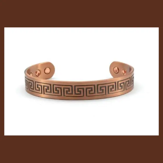 Magnetic Bracelet Greek Key 7" 'SUPER B'