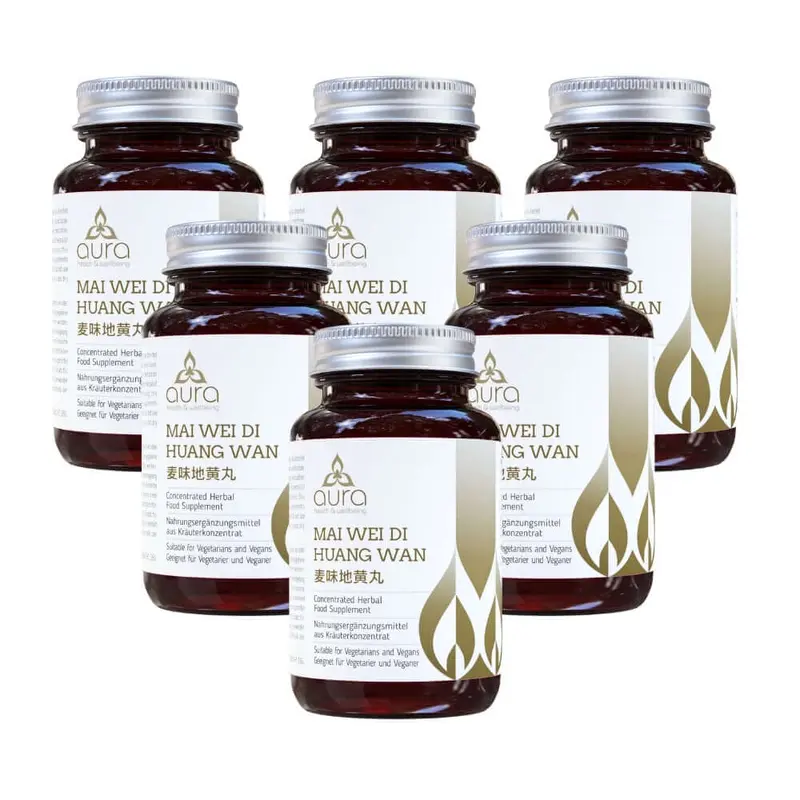 Mai Wei Di Huang Wan (Rehmannia & Chinese Yam) - 6 x 60 tablets