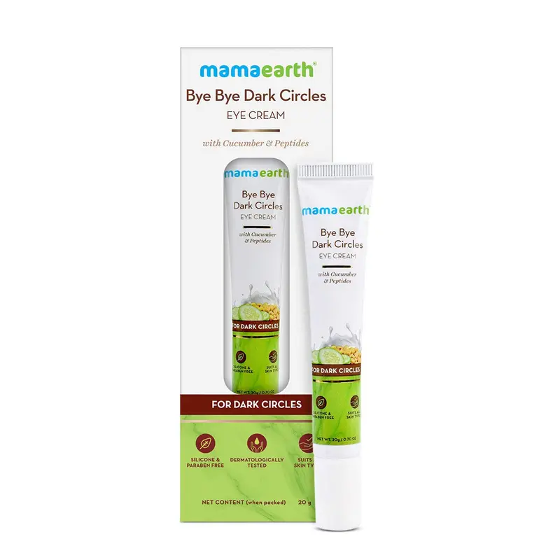 Mamaearth Under Eye Cream | Bye Bye Dark Circles | Hydrating Eye Care