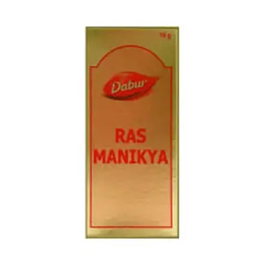 Manikya ras manikya dabur 10gm rejuvenating tonic improves strength, stamina and energy