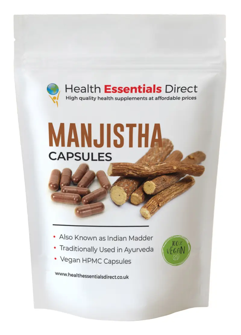 Manjistha Capsules 400mg (Rubia Cordifolia)