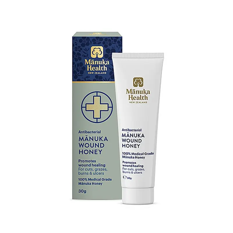 Manuka Health Antibacterial 100% Medical Grade Manuka Wound Honey 30g