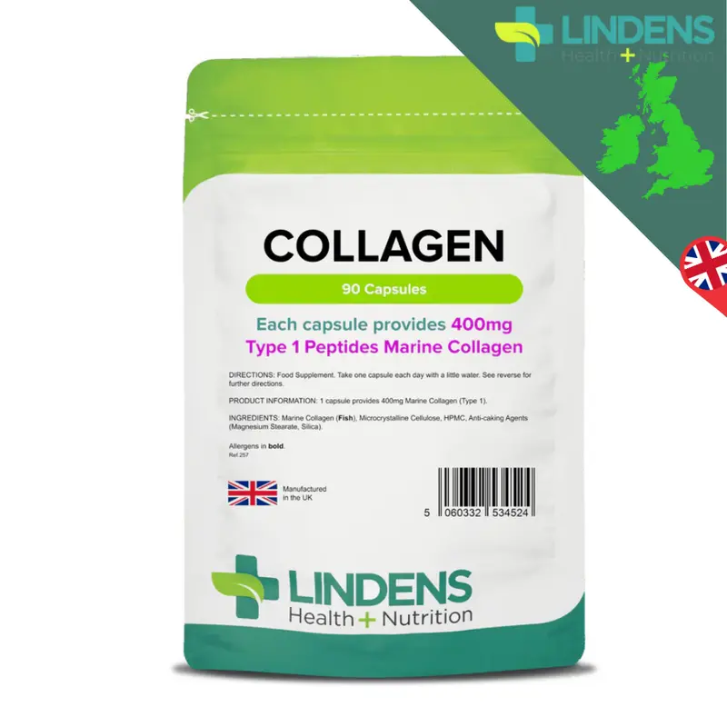 Marine Collagen 400mg Capsules Lindens