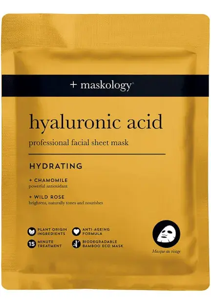 +maskology Hyaluronic Acid Hydrating Sheet Mask