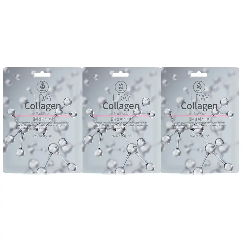 MEDB - 1 Day Collagen Mask Pack 27ml. (Pack of 3)