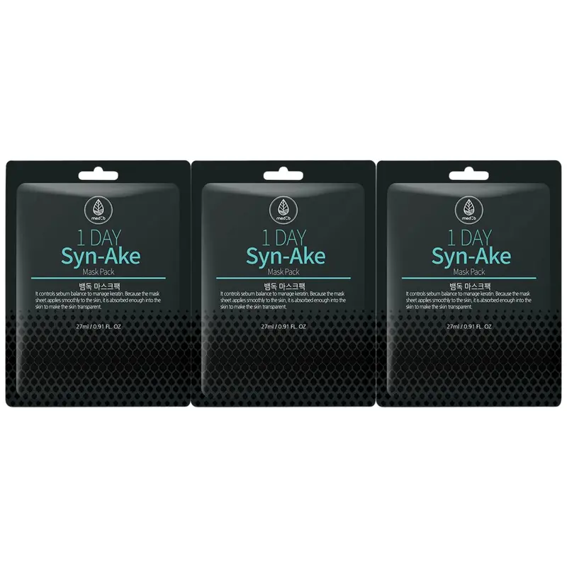 MEDB - 1 Day Syn Ake Mask Pack 27ml. (Pack of 3)