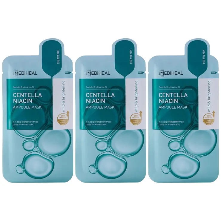 Mediheal - Centella Niacin Ampoule Mask 25ml. (Pack of 3)