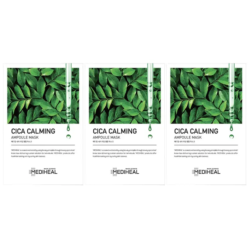 Mediheal - Cica Calming Ampoule Mask 25ml. (Pack of 3)