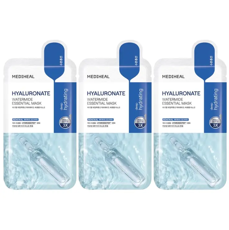 Mediheal - Hyaluronate Watermide Essential Mask 24ml. (Pack of 3)
