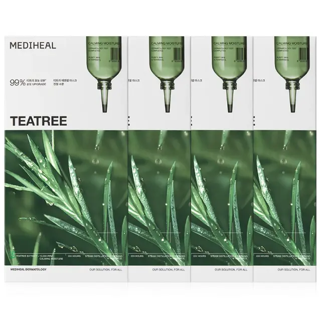 Mediheal - Teatree Essential Mask Calming Moisture 24ml. (Pack of 4)