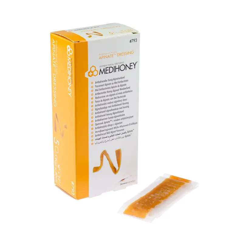 MediHoney Antibacterial Apinate Rope - Active Leptospermum Manuka Honey (1.9cm x 30cm) (x5)