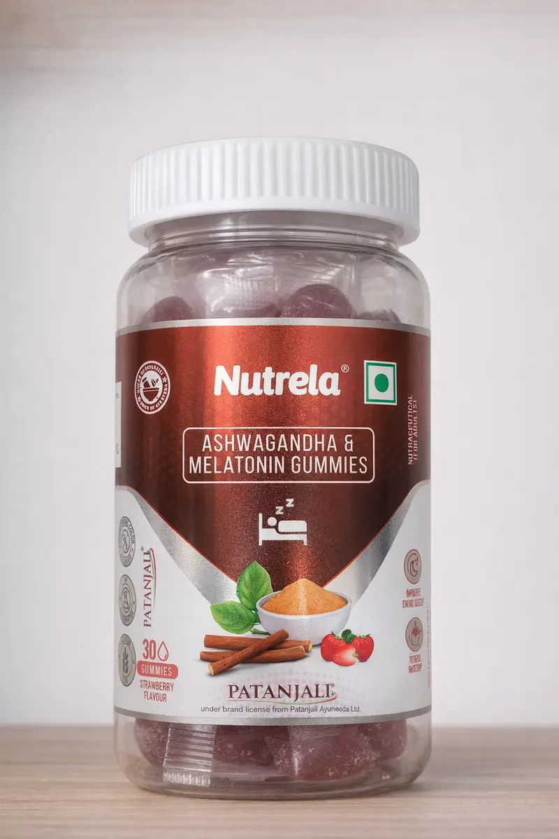 Melatonin and Ashwagandha Gummies support better sleep 30 gummies, vegan