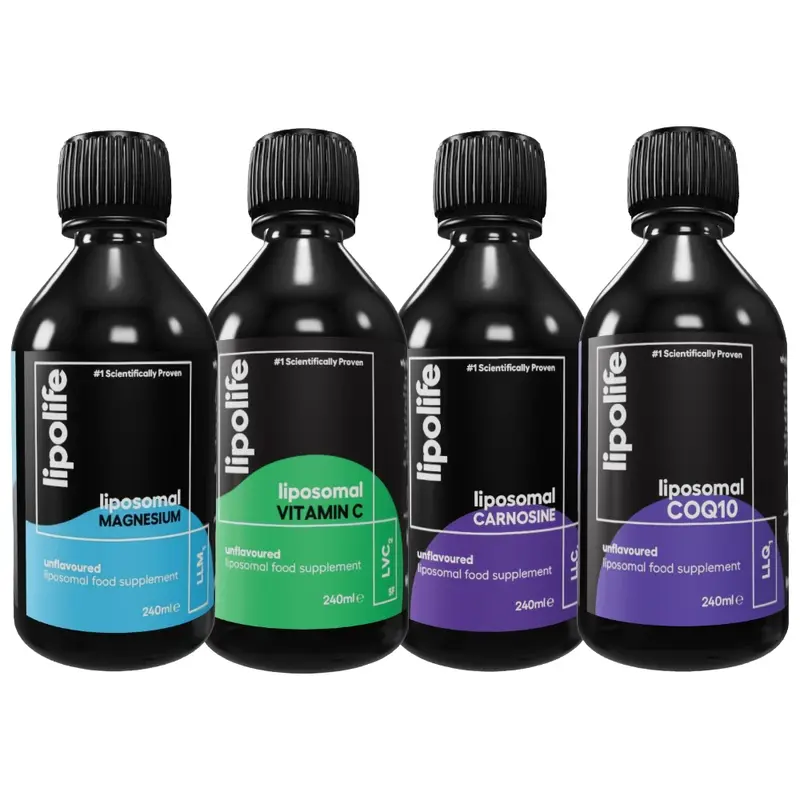 Menopause Pack - Liposomal Vitamin C, CoQ10, Carnosine & Magnesium