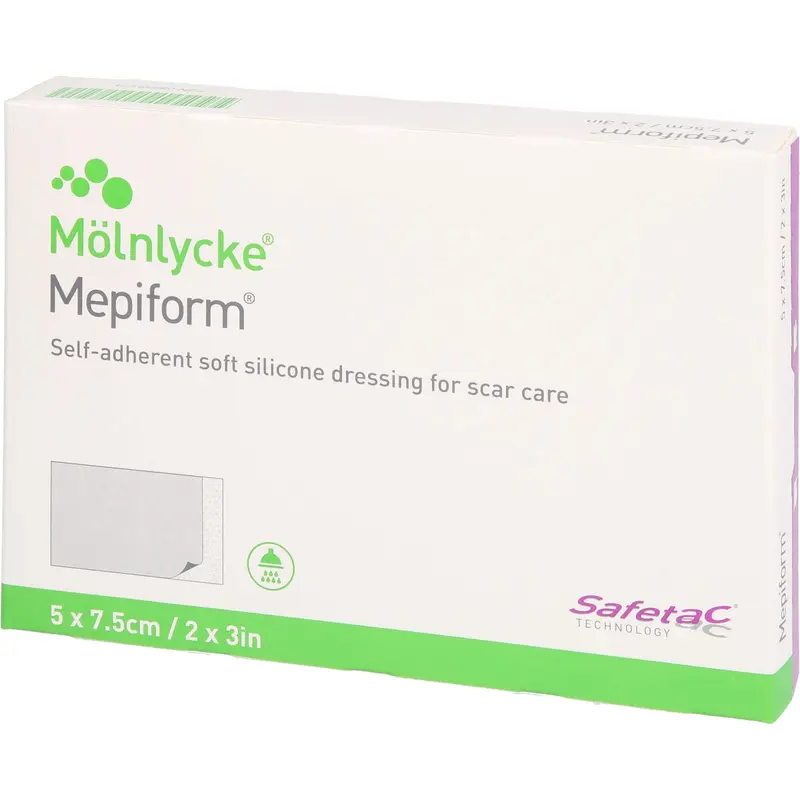 Mepiform Silicone Scar Reduction Dressings 5cm x 7cm (Pack of 5)