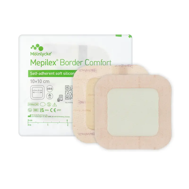 Mepilex Border Comfort Dressing - Self Adherent Soft Silicone Foam Dressing (Multiple Sizes) (x1 or 10)