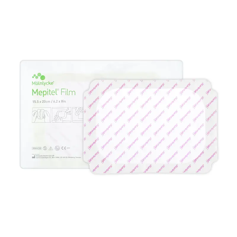 Mepitel Film Dressing - Transparent, Adhesive Breathable Soft Silicone Film Dressing (Multiple Sizes) (x1 or 10)