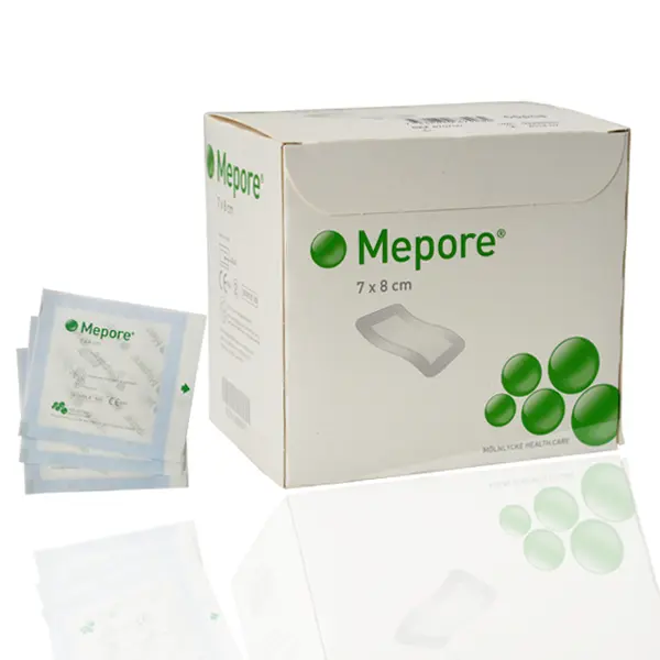 Mepore Self-Adhesive Absorbent Dressing 7cm x 8cm (55 Dressings)