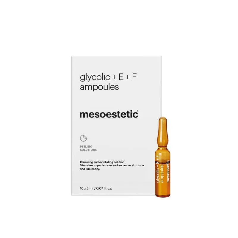 Mesoestetic glycolic + E + F ampoules glycolic acid ampoules 10x2ml