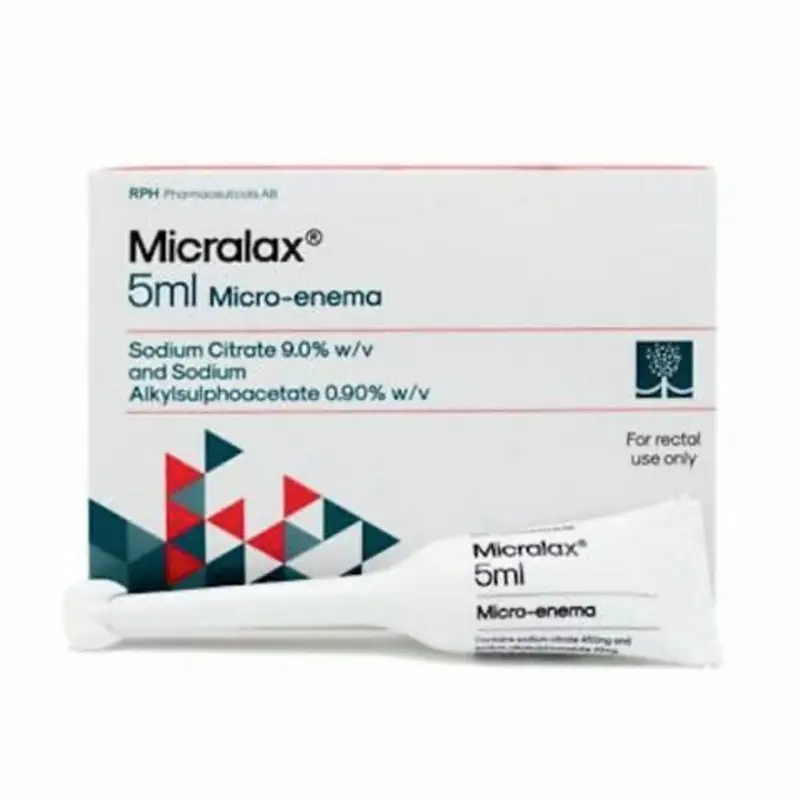 Micralax Micro-Enemas 45mg/450mg, pack of 12 (P)
