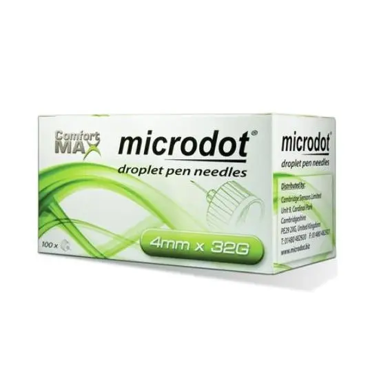 Microdot Droplet Pen Needles – Box of 100