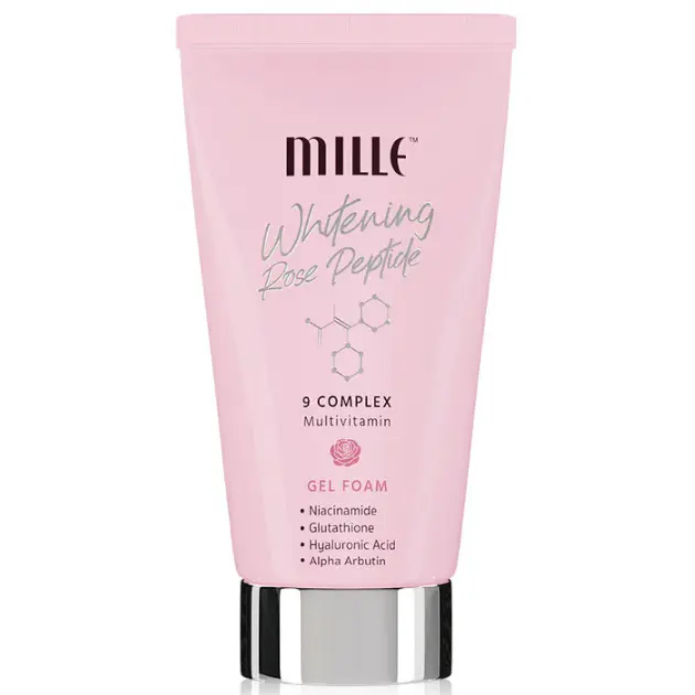 Mille - Whitening Rose Peptide 9 Complex Gel Foam 100g.