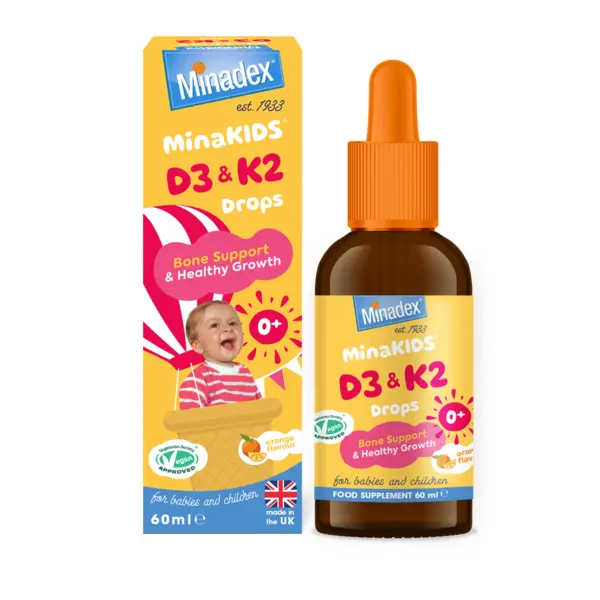 Minadex MinaKIDS D3 & K2 Drops 60ml
