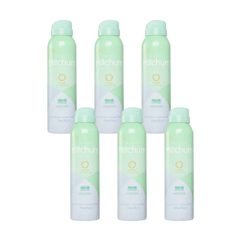 Mitchum Unscented Anti-Perspirant & Deodorant 6 Pack