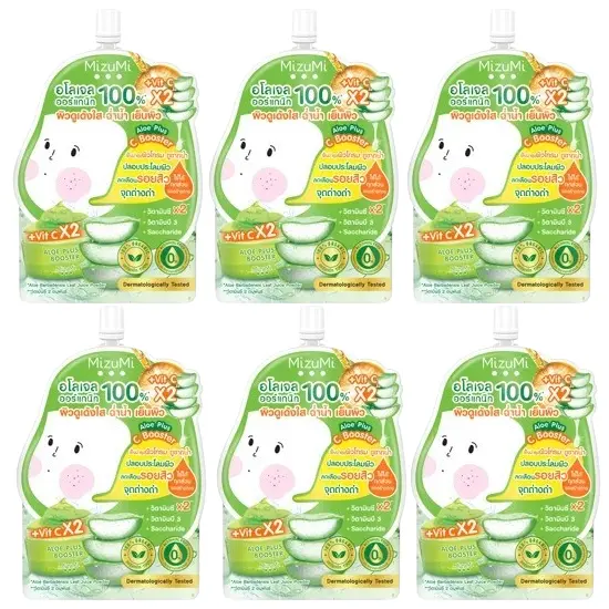 MizuMi - Aloe Plus C Booster 50ml. (Pack of 6) - Made in Japan