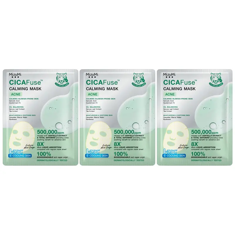 MizuMi - CICAFuse Calming Mask Acne 30ml. (Pack of 3)