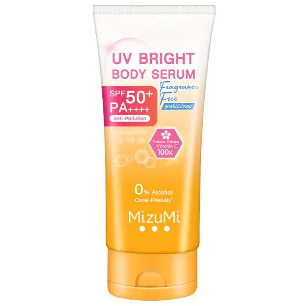 MizuMi - UV Bright Body Serum Fragrance Free 180ml.